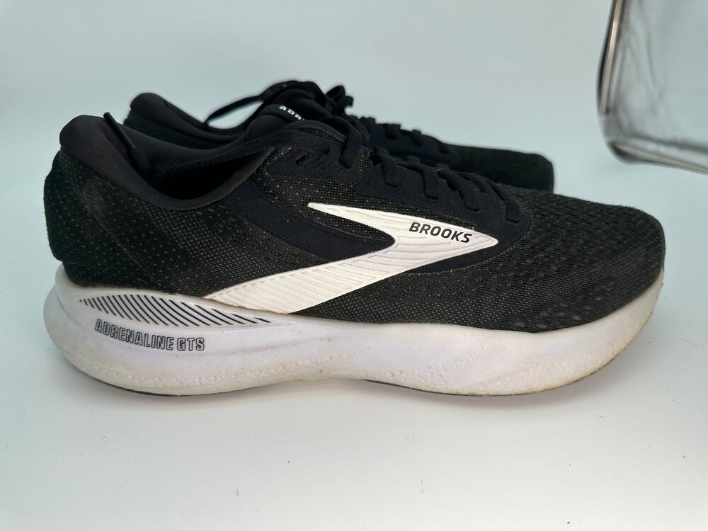Brooks Adrenaline GTS 24 1104371D087 Athletic Sneaker Mens 10D Black Mesh Sports